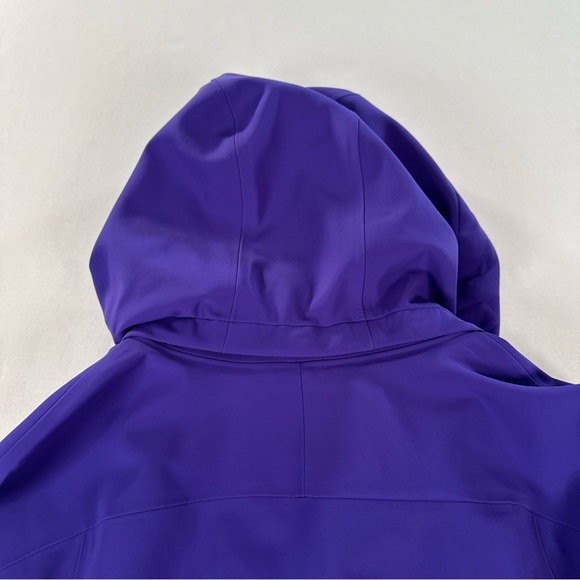 Athleta Glacier Soft Shell Jacket Women’s Small Purple Hooded Activewear EUC - Picture 7 of 9